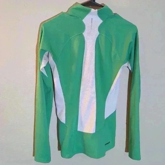 The North Face light weight sweatshirt, green and white, small - Picture 6 of 9